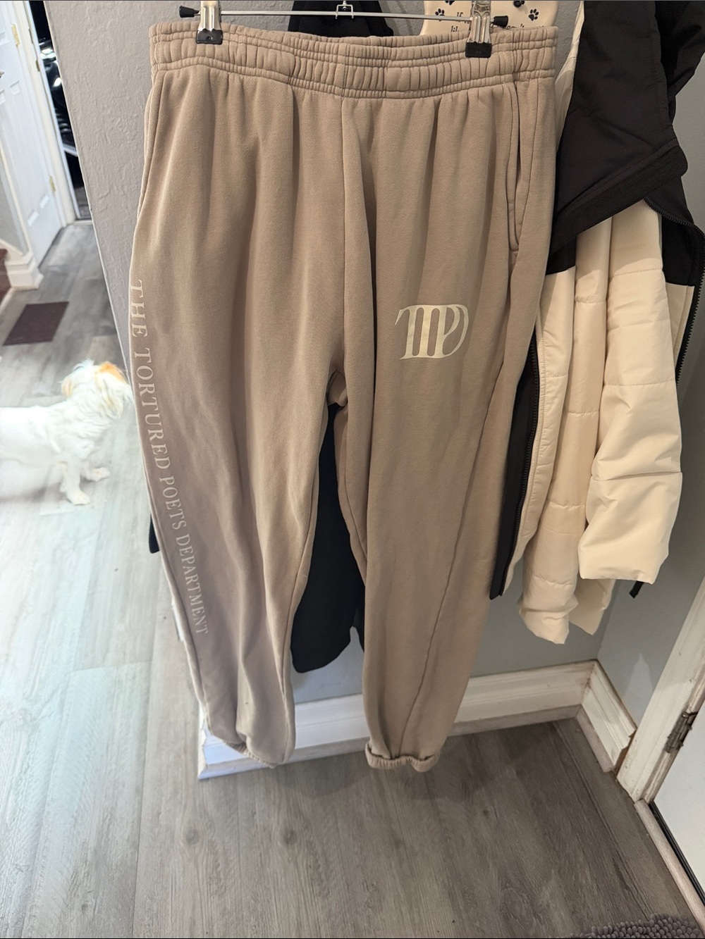 Taylor Swift Beige Track Joggers